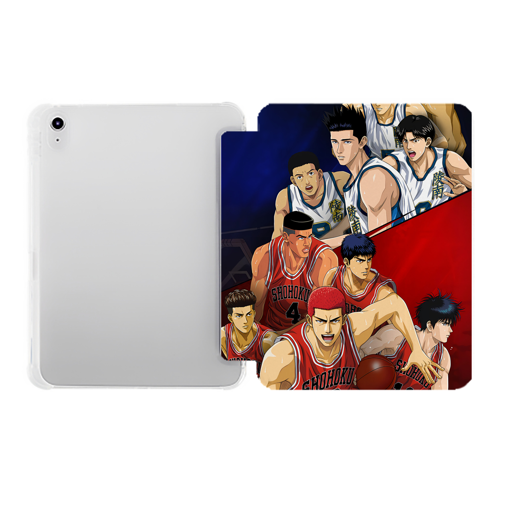 （画像用） SLAM DUNK／スラムダンク IPad ケース ペン収納付き 三つ折りスタンド PUレザー×シリコン 対応機種9.5/10.5/10.9インチ